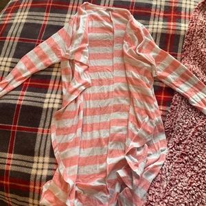 Pink and White Cardigan